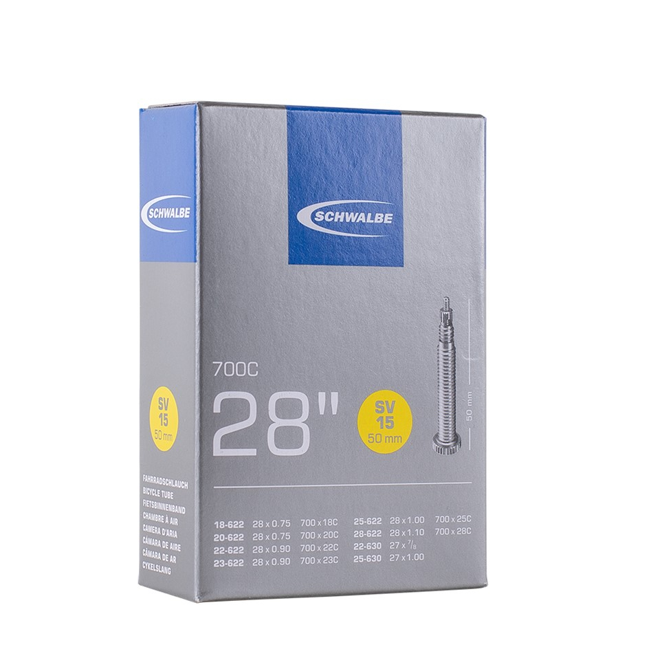 Chambre à Air Schwalbe SV15 700C - Pour Vélo Route & Ville - Caoutchouc Butyle