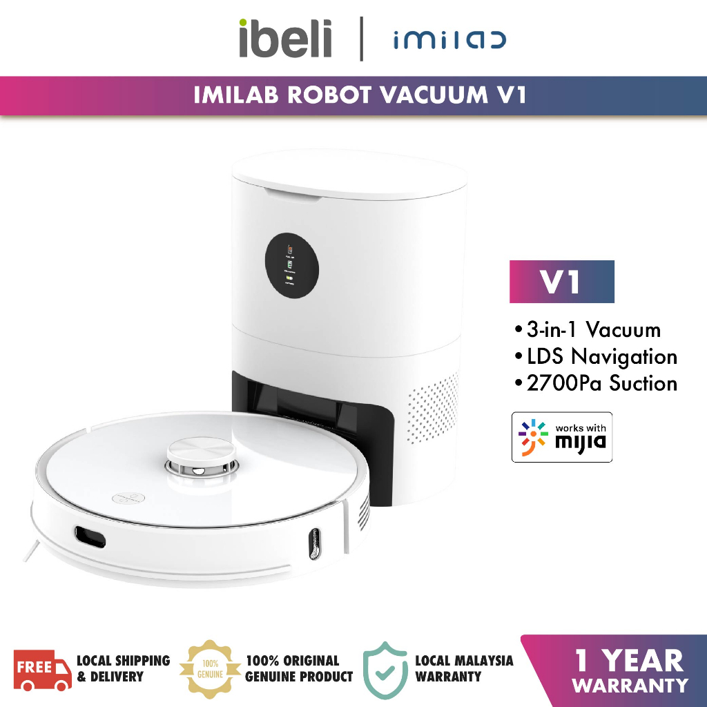 [Clearance] IMILAB V1 3in1 Robot Vacuum Cleaner Smart Dust Collection