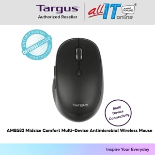 Targus Midsize Comfort Multi-Device Antimicrobial Wireless Mouse AMB582