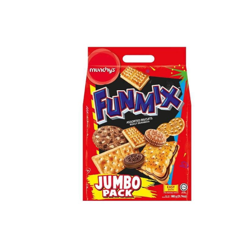 Munchy's Funmix Assorted Biscuit Jumbo 900g | Shopee Malaysia
