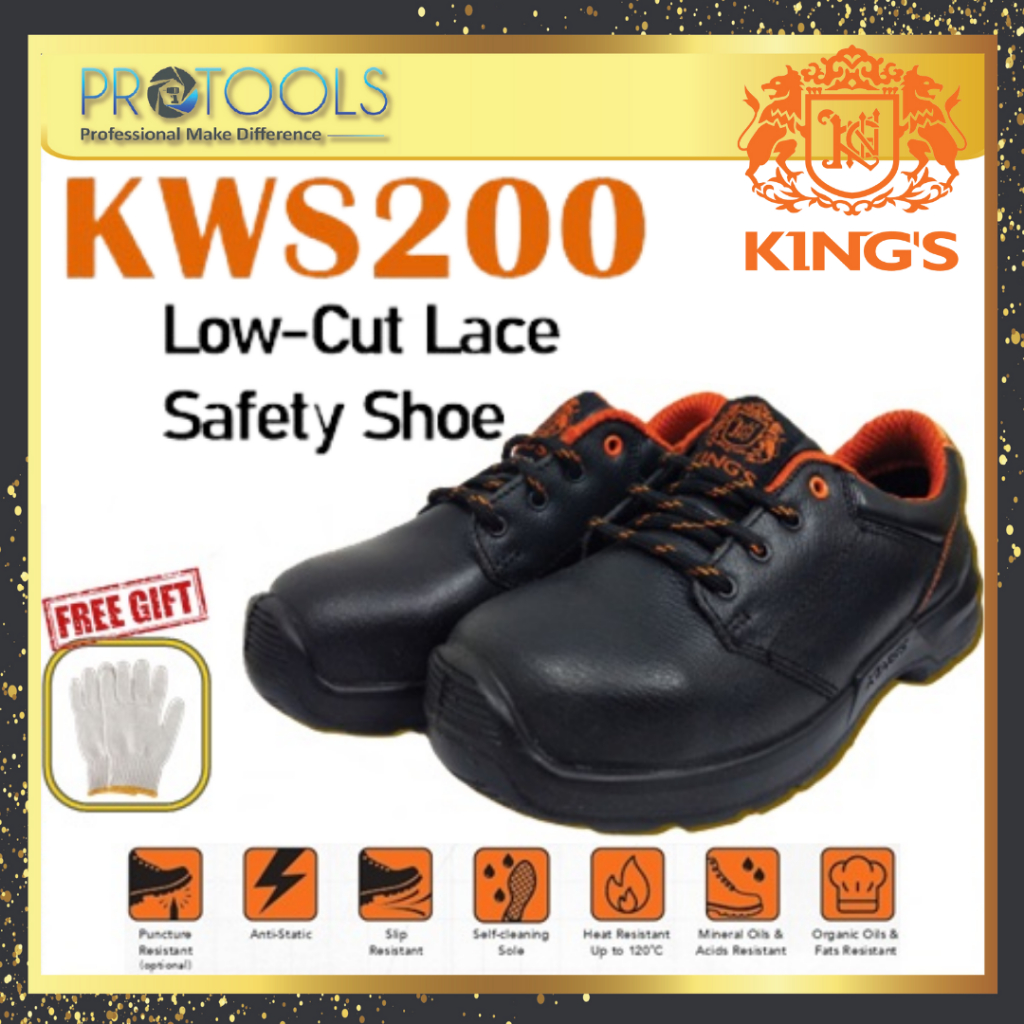 KING'S SAFETY SHOE KWS200 (REPLACE MODEL KWS800) KWS 200 KASUT SAFETY LOWCUT LACEUP