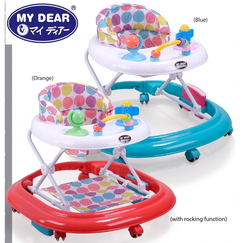 MY DEAR BABY WALKER & ROCKER 2 IN 1 WALKER WITH ROCKING FUNCTION MAX