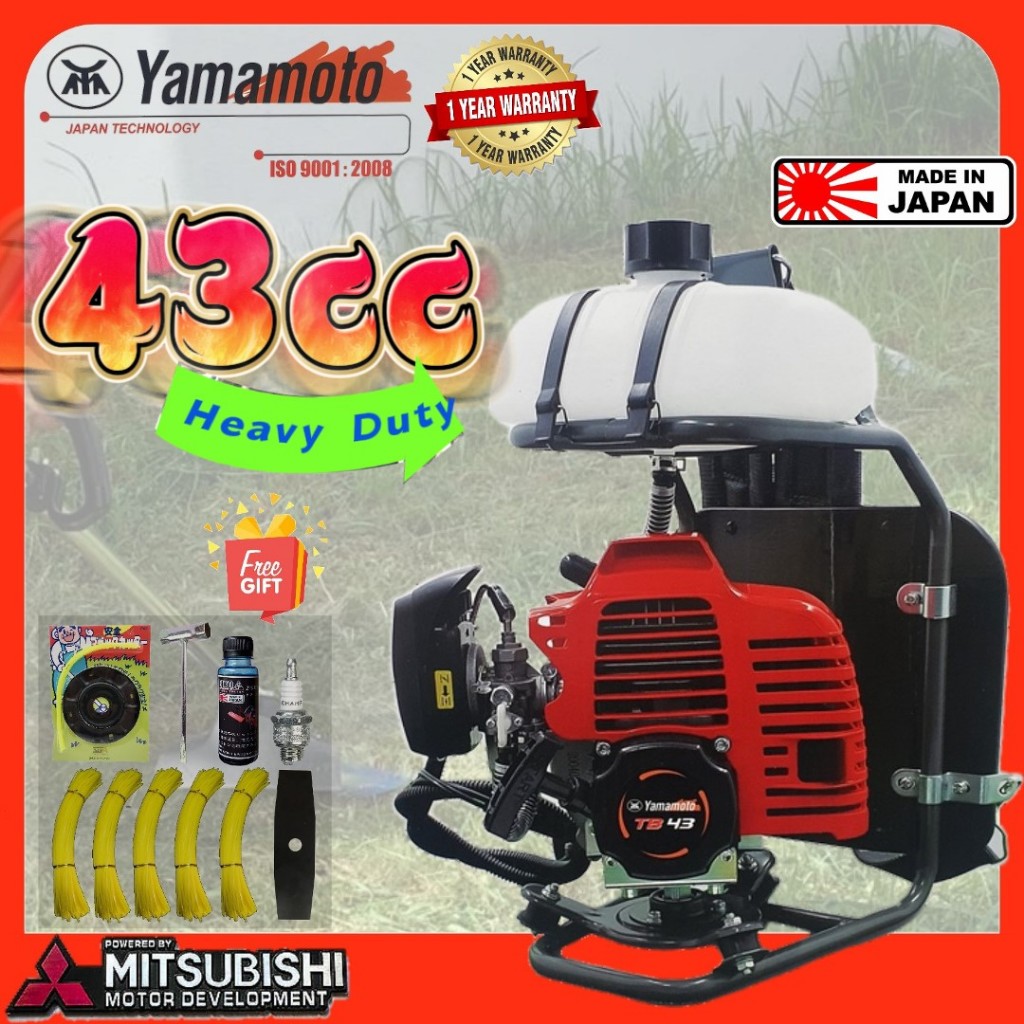 YAMAMOTO Made in JAPAN TB43 Brush Cutter Grass Cutter Mesin Rumput
