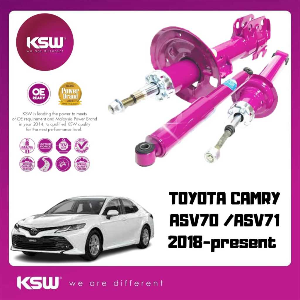 KSW HEAVY DUTY GAS ABSORBER - TOYOTA CAMRY ASV70 / ASV71[2018-Present ...