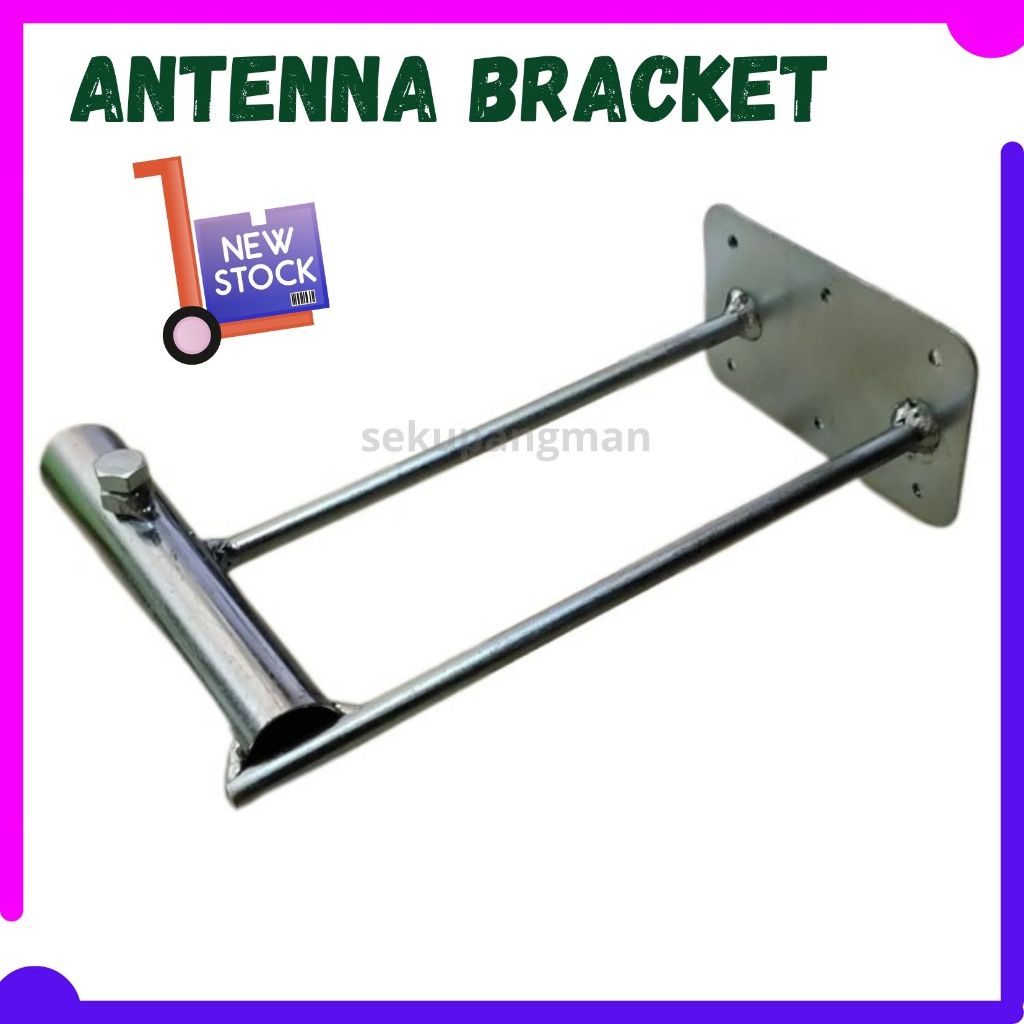TV Outdoor Indoor Metal Steel Antenna Aerial Bracke Flag Holder Tapak