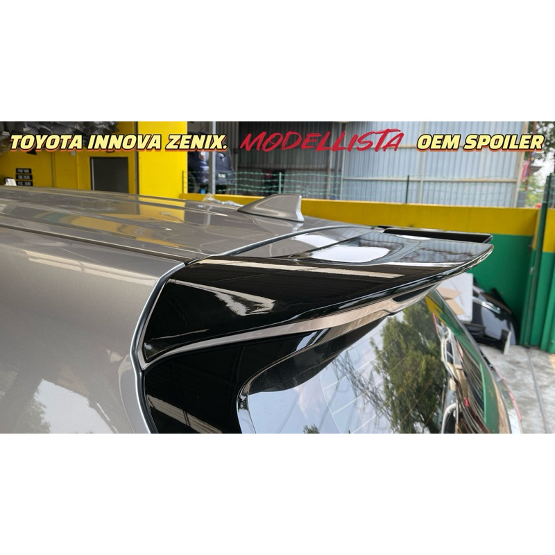 TOYOTA INNOVA ZENIX 2023 MODELLISTA OEM SPOILER WITH PAINT GLOSSY BLACK ...