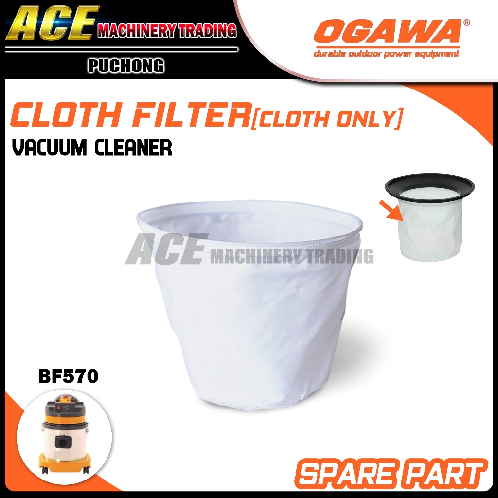 EUROPOWER OGAWA Vacuum Cleaner White Wet Dry Filter Bag Cloth Filter ...