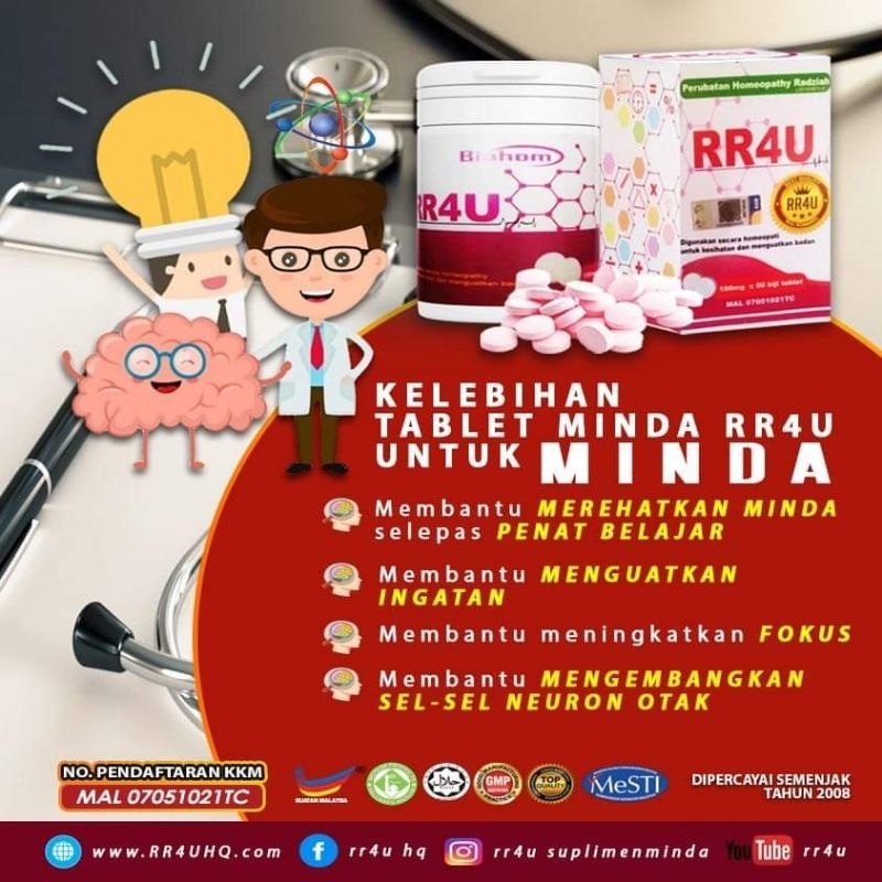 Rr4u Tablet Minda Genius Shopee Malaysia 