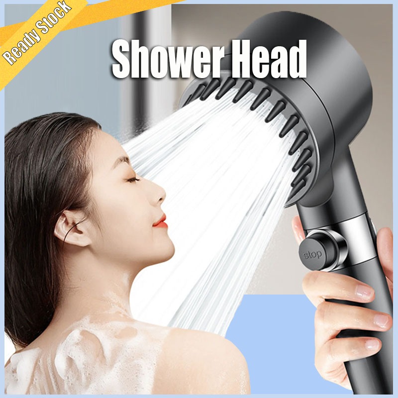 4 In 1 High Pressure Shower Head Bathroom Pressurized Massage Shower ...