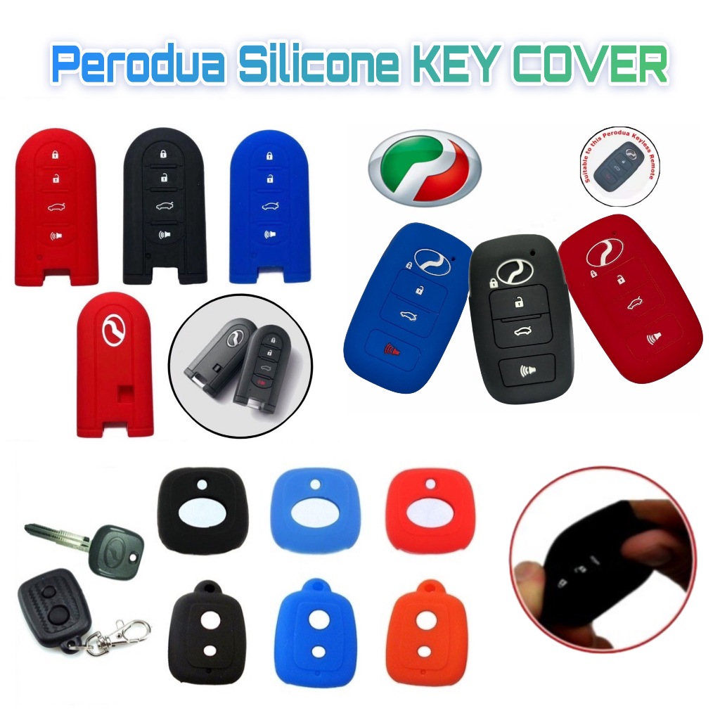 Perodua New Myvi Axia 2023 Ativa Aruz Alza Bezza Viva Kelisa Silicone Remote Case Car Key Case