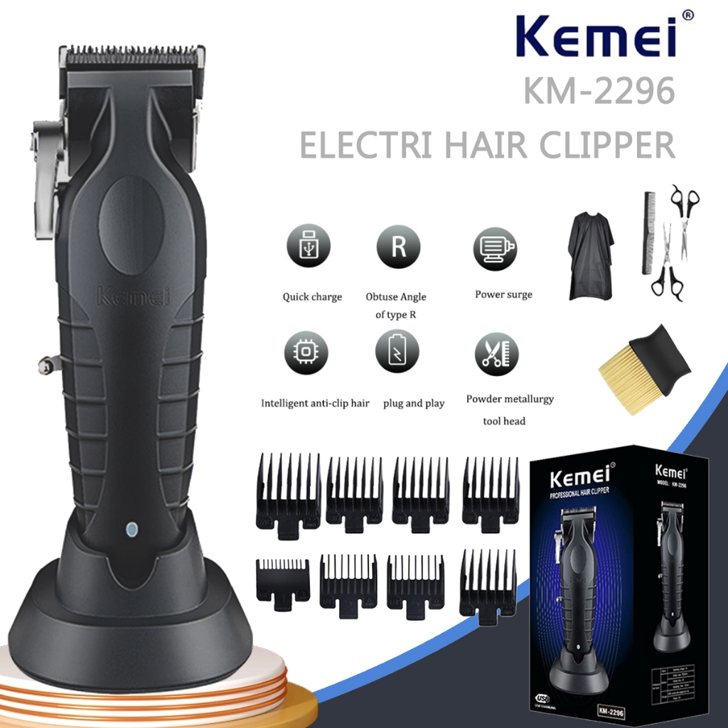 Kemei Professional Hair Clipper Electric Razor Haircut Cordless KM2296