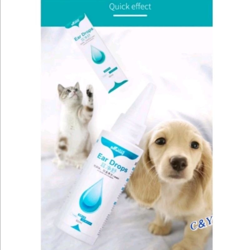 10g Gel Ear Ointment Infection Mites Drop Cat Dog Pet Anti Bacteria Titis Telinga Gatal Bernanah