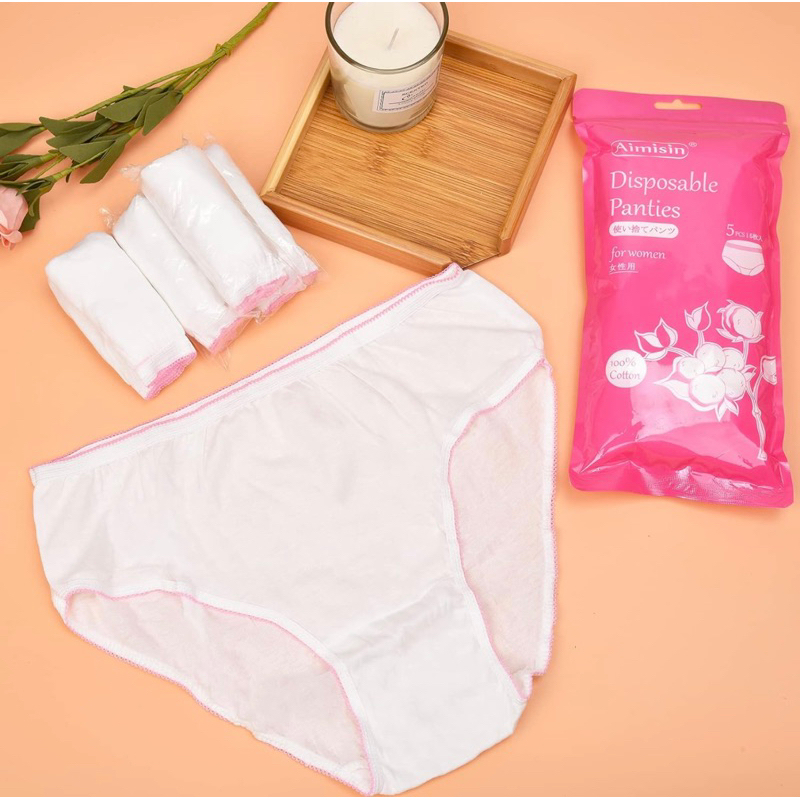 Disposable Panties Maternity Travel Panty Seluar dalam pakai Buang