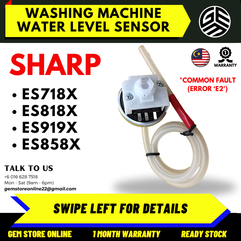ES718X / ES818X / ES919X / ES858X SHARP Washing Machine Water Level