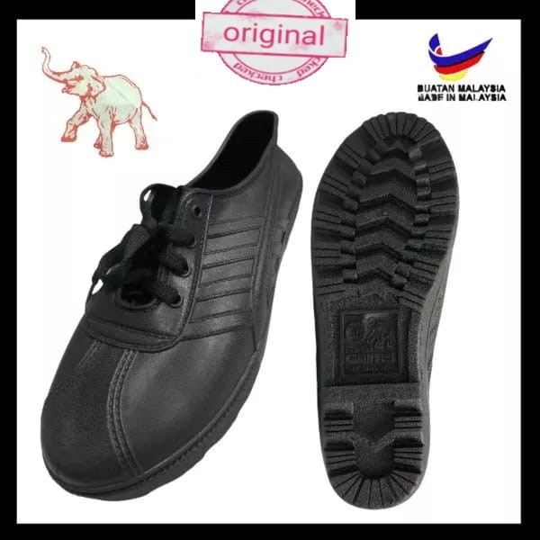 Kasut Getah Cap Gajah / Kasut Adidas Kampung Kerja Lasak Hiking Kebun ...