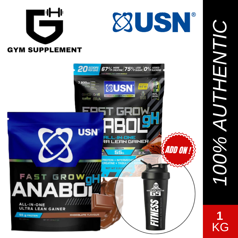 Usn Fast Grow Anabolic gh All In One Lean Gainer Halal Protein 20 Scoop