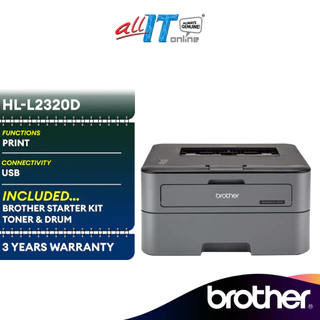 Brother HL-L2320D Laserjet Printer with Duplex Print / Double Sided Printing