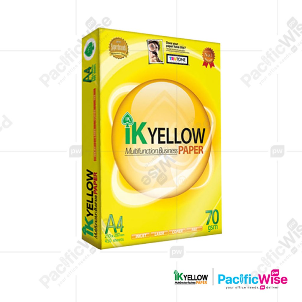 A4 Paper/Indah Kiat Paper/IK Yellow/A4 Kertas 70gsm/Copier Paper (450's ...