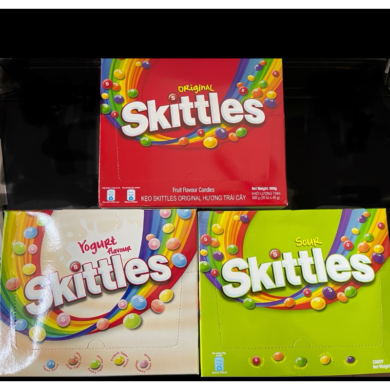 Skittles Fruit Flavour Candy original/sour/yogurt flavour 20pack X 40gm