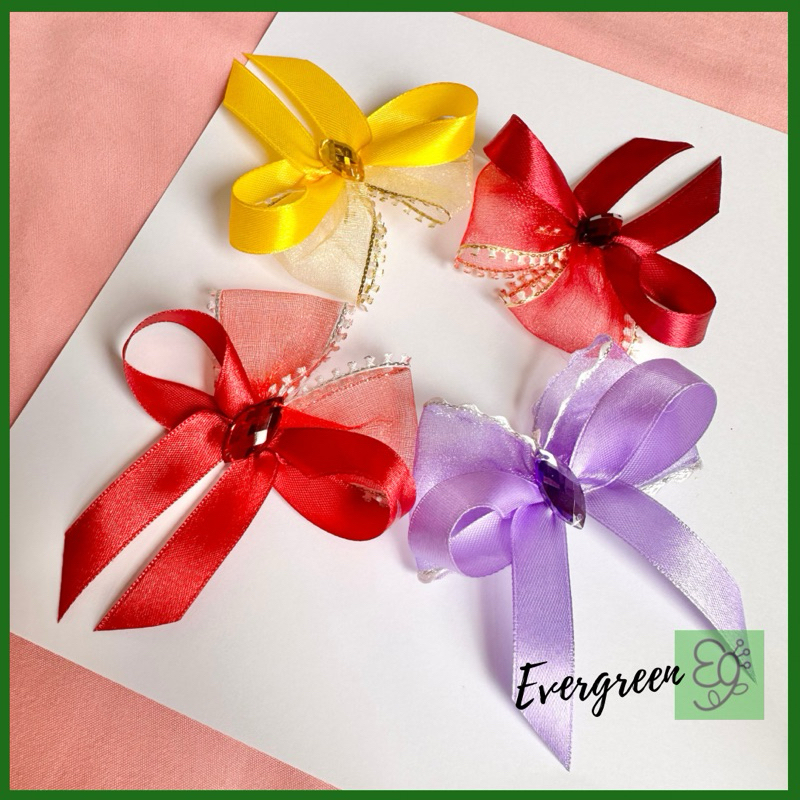 Bunga Rewang Bow Siap Pin/ Wedding Corsage / Bunga Rosek / Bunga Dada ...