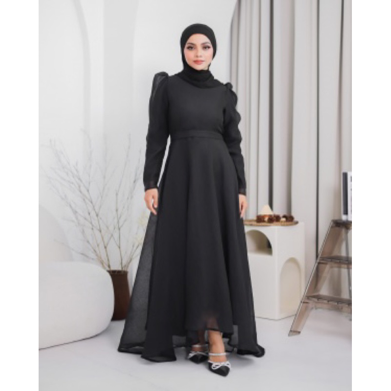 a line dress black Opulent Sleeveless A-Line Mini Dress Black