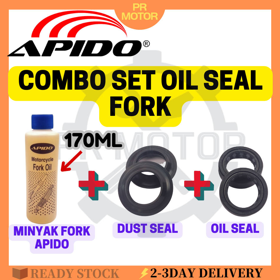 APIDO HEAVY DUTY MINYAK FORK OIL 170ML MOTORCYCLE fork oil seal fork