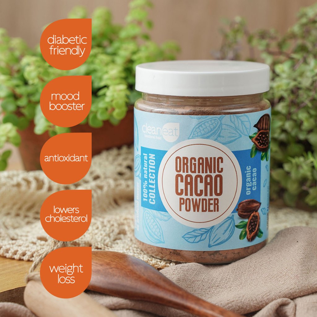 Clean Eat Organic Cacao Powder 有机生可可粉 未碱化 120g ,150g ,200g Antioxidant ...