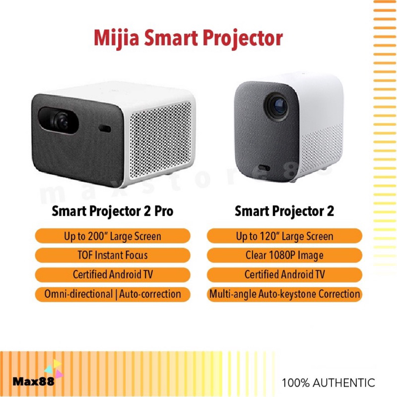 Xiaomi – Projecteur Intelligent 2 Pro, Version Globale, Projection