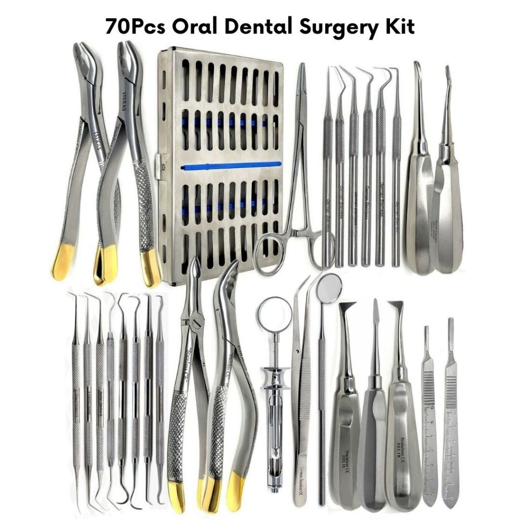 Dental Implant Kit 70Pcs Dentistry Surgical Instruments Oral Dental