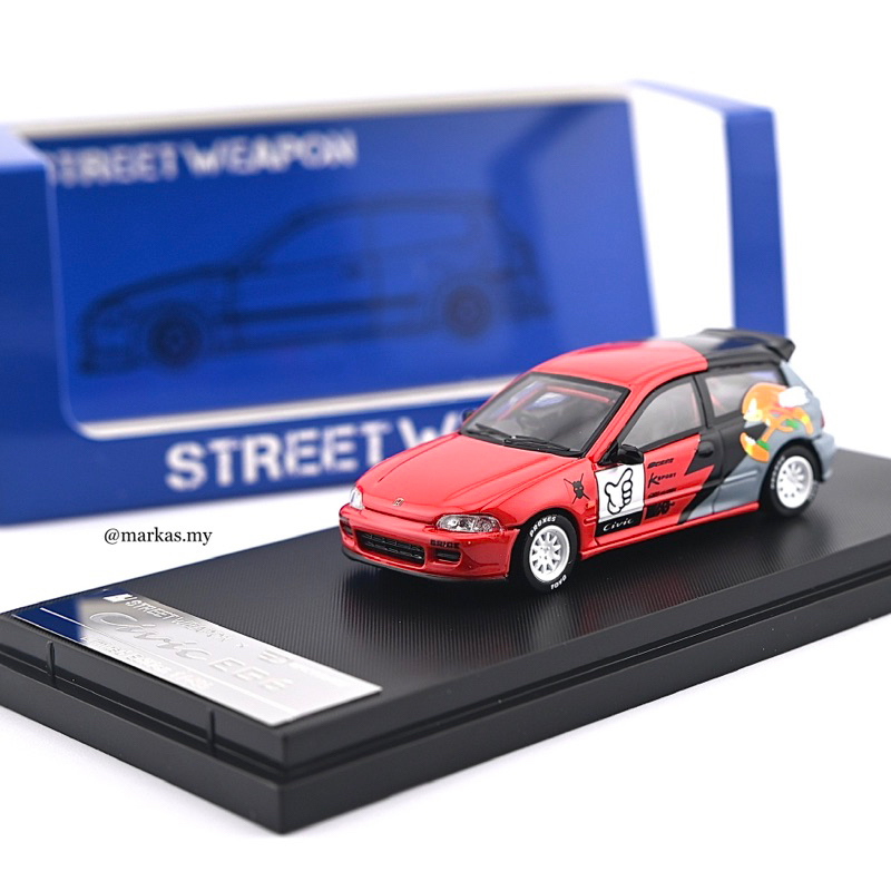 Street Weapon 1/64 ホンダ シビック EG6 出光 喜多川海夢