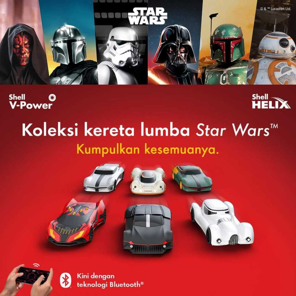 Shell Motorsport x Star Wars Bluetooth RC Car | Shopee Malaysia