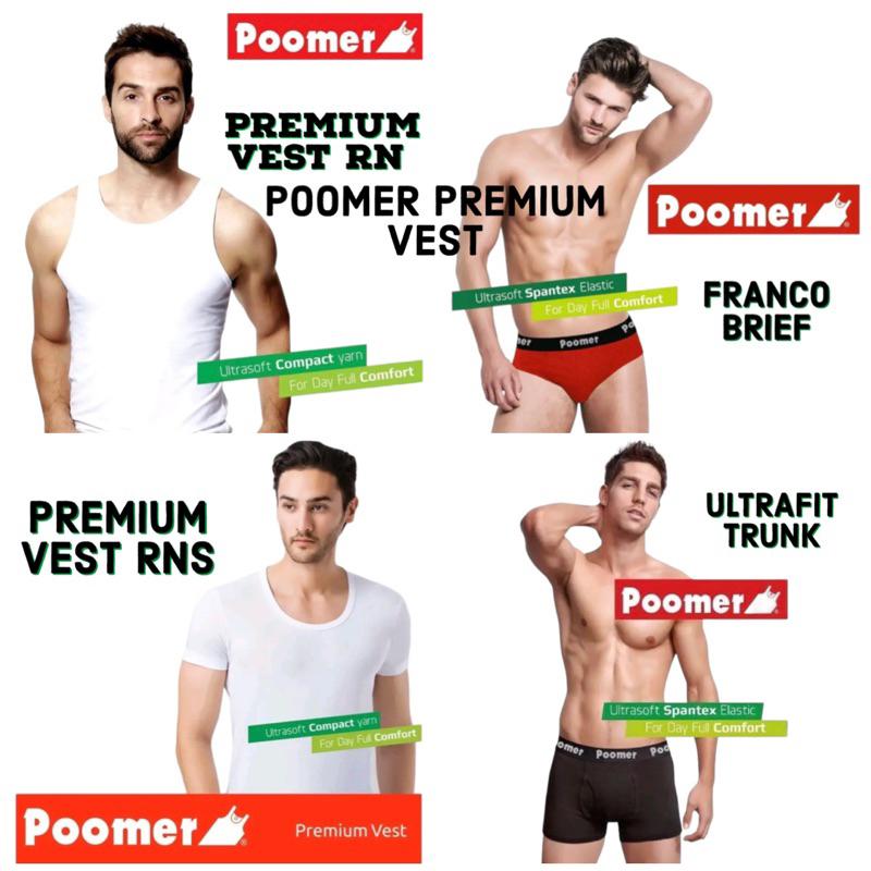 💯 ORIGINAL COTTON INNERWEAR POOMER PREMIUM QUALITY TRUNK/VEST/BRIEF ...