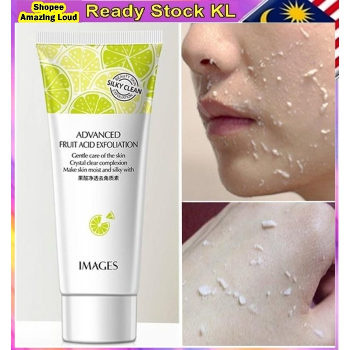 IMAGES Scrub Lime scrub Face Skin Lemon Fruit Acid Exfoliation Deep