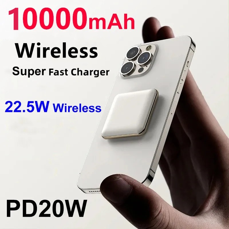 1000000mAh Mag Safe Wireless Power Bank for iPhone 15 14 13 Pro Max Battery  Pack
