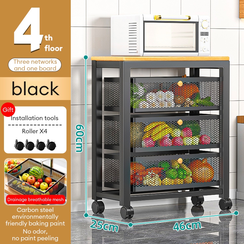 Kitchen Sliding & Wheel FloorToCeiling MultiFunctional Slot