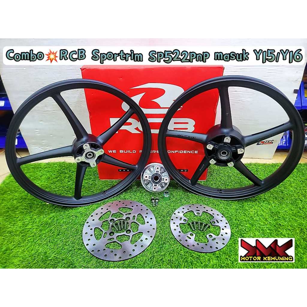 SP522 SPORT RIM RCB ORIGINAL 140/160-17 PNP Y15 / Y16 SIAP COMBO DISC ...