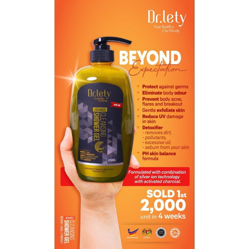 Drlety Shower Gel Sensitive Skin Eczema Psoriasis Shopee Malaysia