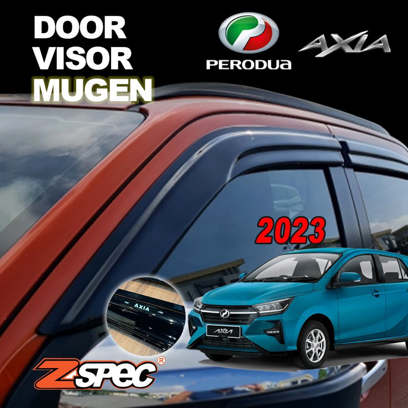 Perodua axia2023 Door Visor Mugen Style Air Press Deflector Vent Shade ...
