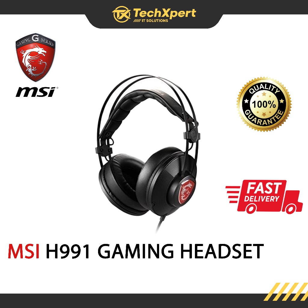 Msi h991 gaming headset hot sale