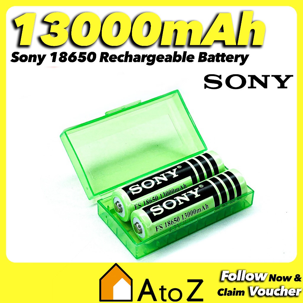 SONY Rechargeable 18650 Battery Flat Top / Button Top Bateri Cas Semula ...