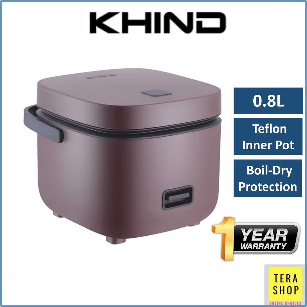 Khind RCM08 0.8L Multi function Mini Rice Cooker Periuk Nasi Shopee