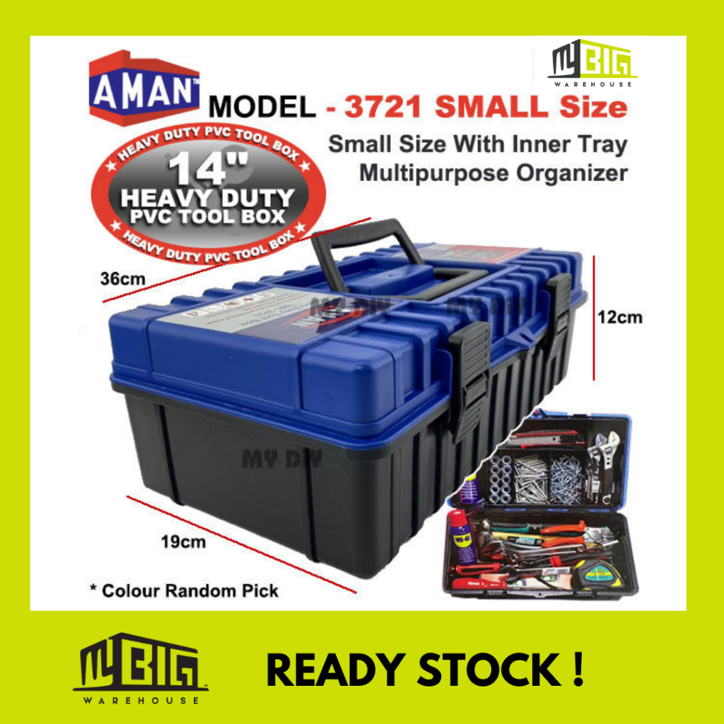 AMAN TBP-3721 PVC TOOL BOX | Shopee Malaysia