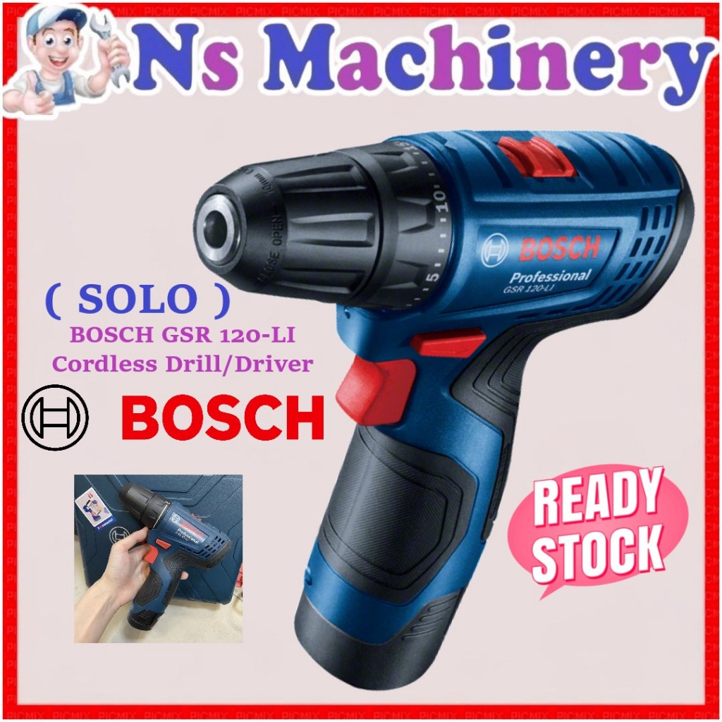 BOSCH GSR 120-LI Cordless Drill/Driver solo machine | Shopee Malaysia