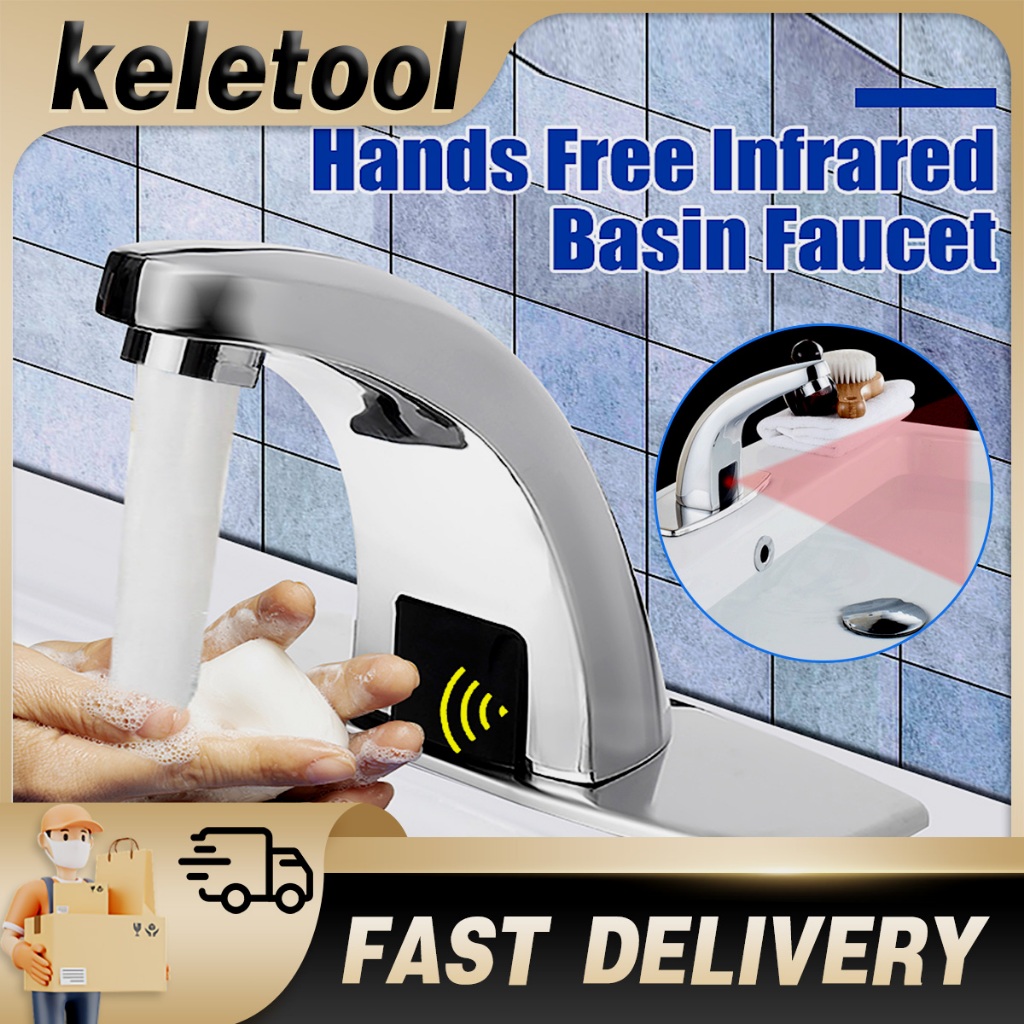 Automatic Sink Sensor Tap Hands Free Infrared Water Bathroom Basin