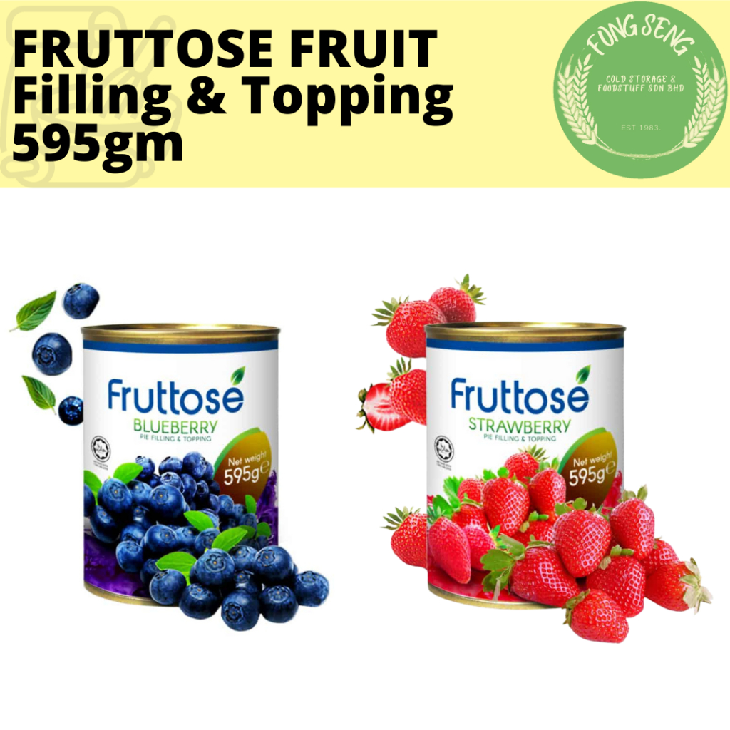 Fruttose Fruit Pie Filling 60 And Topping 595g Strawberry Blueberry