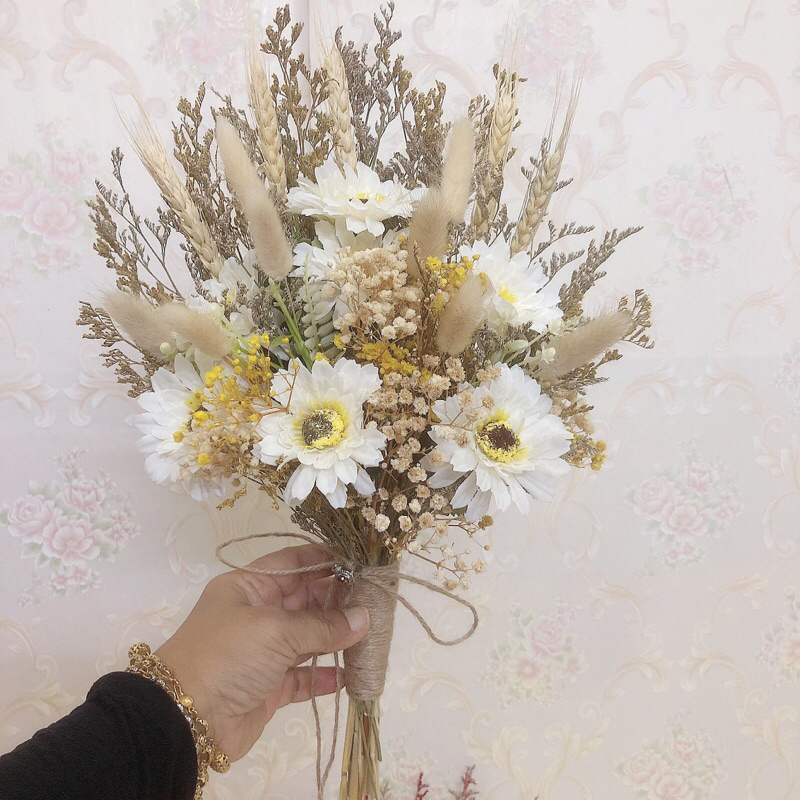 Siri 2/Bunga Tangan Kering/ Dried Flower/ Mixed Artificial wedding ...