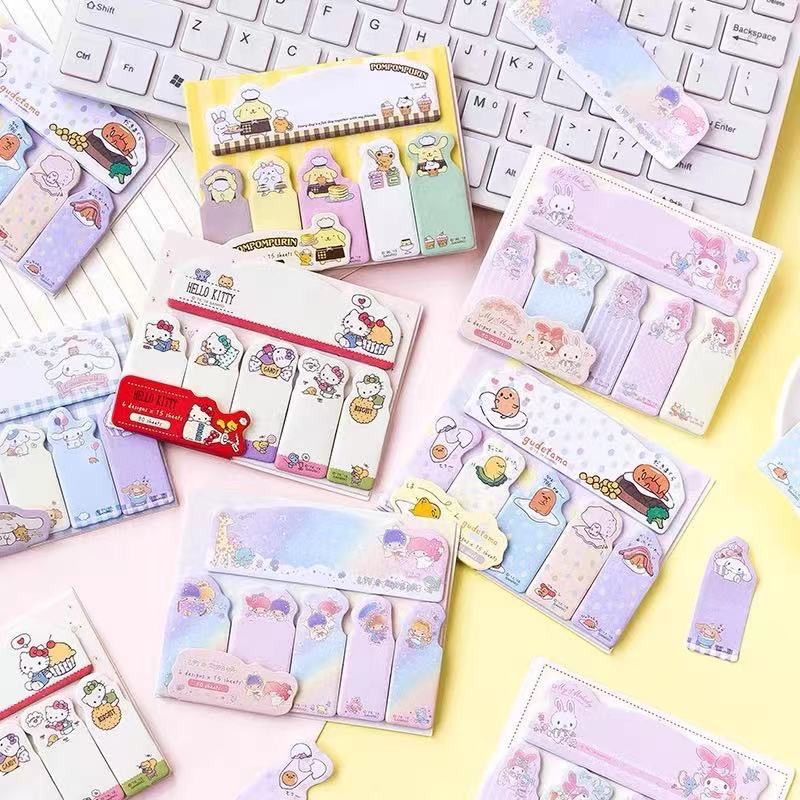 Cute Cartoon Sanrio Sticky Note Memo Pad Post-it Index Notes | Shopee ...