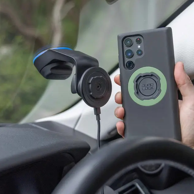 [QUAD LOCK] MAG WIRELESS CHARGING HEAD FOR CAR AND DESK MOUNT (MAG HEAD ...