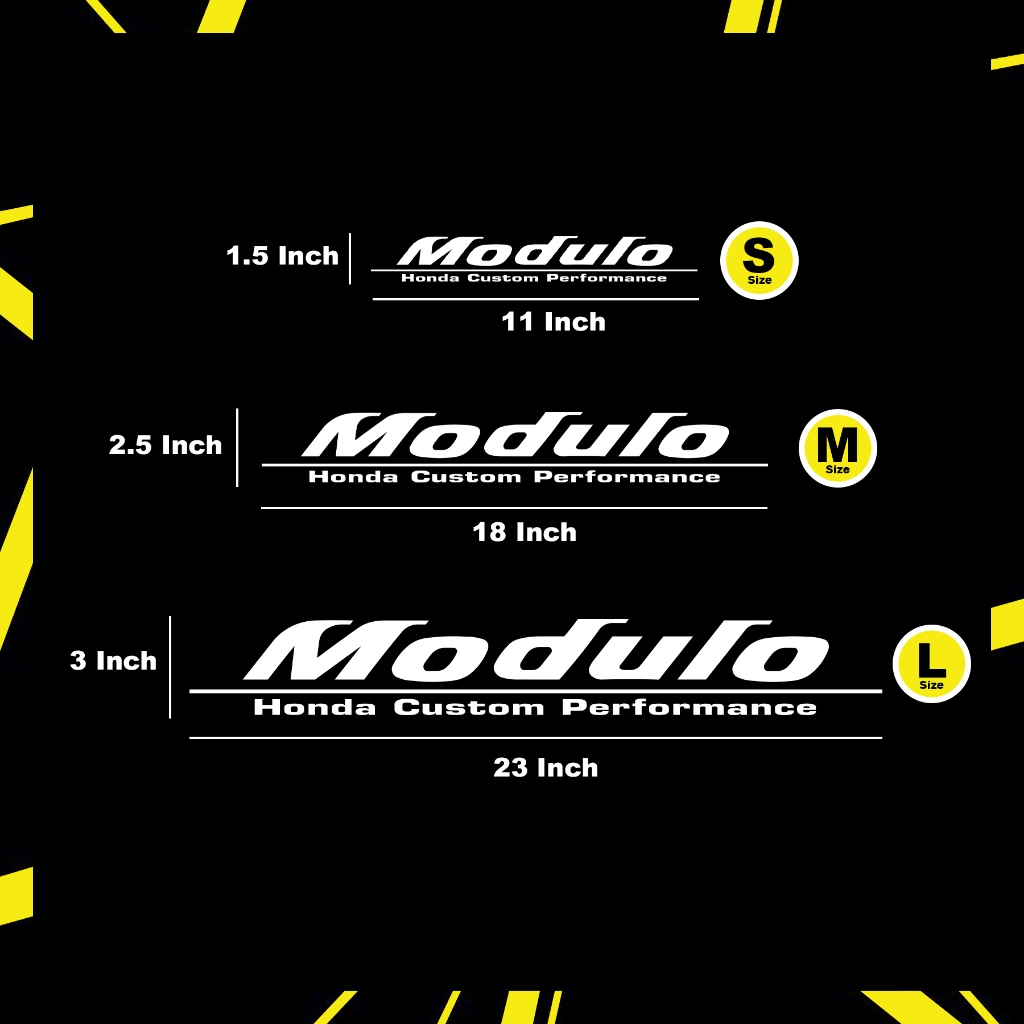 Honda Modulo Car Sticker / K141 | Shopee Malaysia