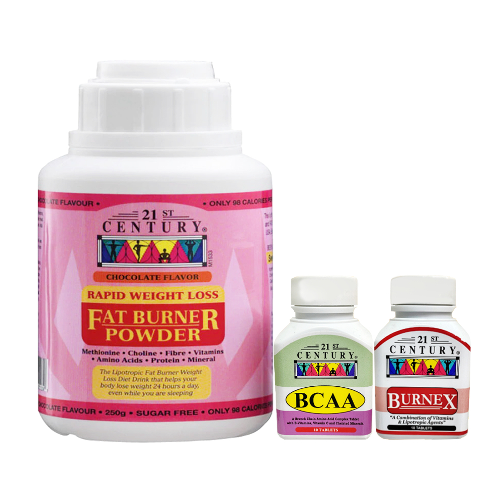21st Century Rapid Weight Loss Fat Burner Powder Chocolate Flavor (250G